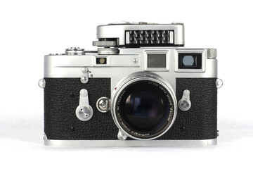 A vintage Leica M3 German rangefinder camera from 1950's.