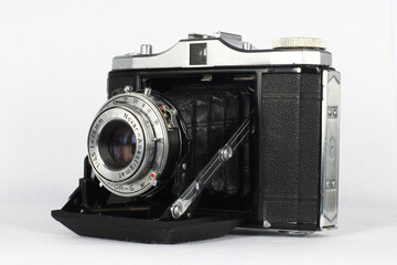 A vintage German bellows type camera from 1955.