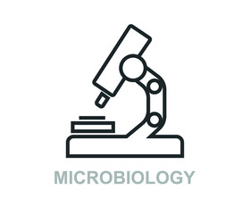Microscope vector illustration concept. microbiology concept
