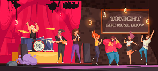 Live Music Show Illustration