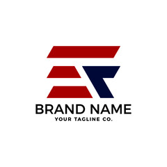 EF letter logo with a flag symbol logos for brand identity companies