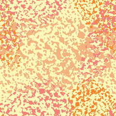 Obraz premium Vector melange texture seamless pattern background. Orange, yellow, red distressed backdrop. Painterly crayon weave textured effect. Irregular hand drawn design. All over print for summer concept.