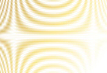 Fototapeta premium Abstract gold color warped Diagonal Striped Background. Vector curved twisted slanting, waved lines texture. Brand new style for your business design.