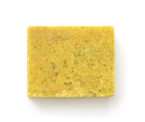 Top view of chicken bouillon stock cube
