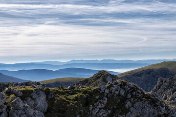 mountain landscape in the basque country