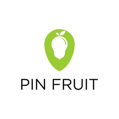 Vector Logo Design Pin Fruits
