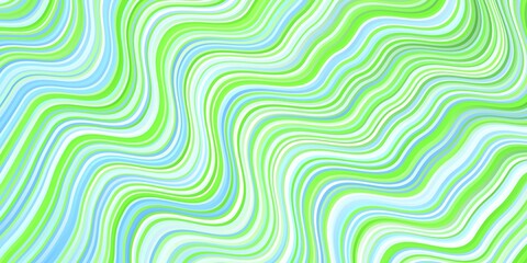 Light Blue, Green vector background with bows.