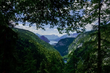 three lake view from a view point while hiking