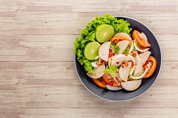 Spicy Vietnamese Sausage Salad