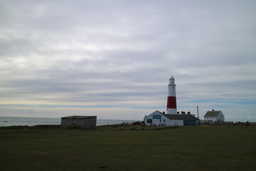 Fototapeta na wymiar lighthouse on the coast of the country