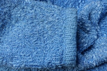 blue wool fabric texture sweater with sleeve