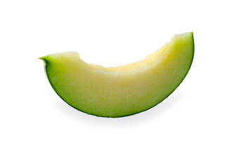 Melon isolated on the white background .