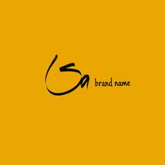 Sa S a Initial Handwriting or Handwritten Logo for Identity. Logo with Signature and Hand Drawn Style.