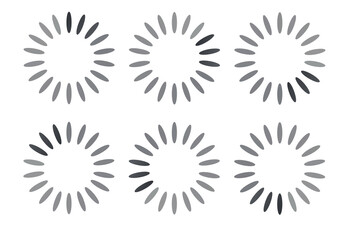 Loading icon set. vector illustration