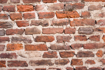 Old  stone brick wall with cracks background