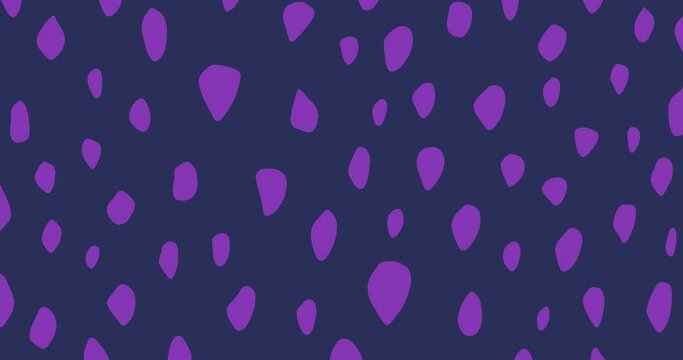 Set of trendy looping backgrounds with modern doodle patterns in vibrant purple neon colours. Hand drawn patterns with dots, cells, modern shapes, strokes, spots, memphis. Alpha Channel