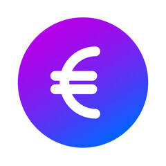 Euro coin money icon