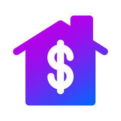 Money house icon