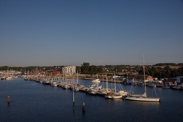 Fototapeta na wymiar Travemünde Hafengebiet