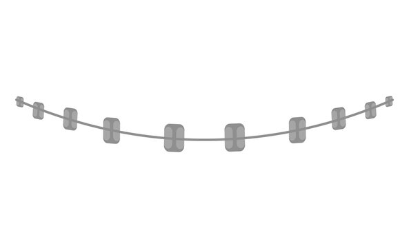 braces tooth dental care vector logo icon image