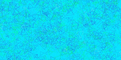 Light Multicolor vector template with triangle shapes.