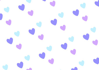 青 ハート模様 背景 イラスト 他のカラーもあります