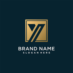 Golden initial letter Y logo design template for company or person Premium Vector part 10