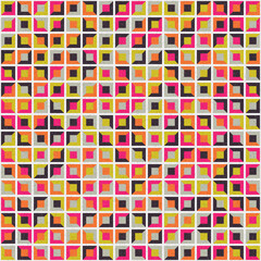 Abstract Geometric Pattern generative computational art illustration