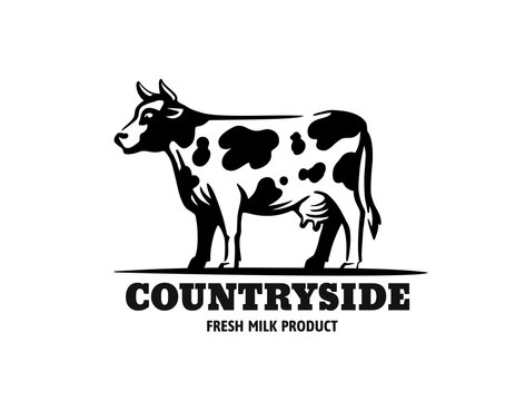 cow in black with text country