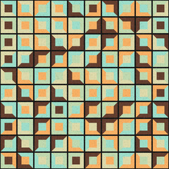 Abstract Geometric Pattern generative computational art illustration