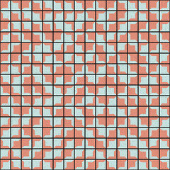 Fototapeta premium Abstract Geometric Pattern generative computational art illustration