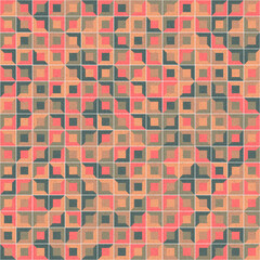 Fototapeta premium Abstract Geometric Pattern generative computational art illustration