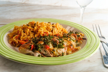 Stuffed Cajun Hasselback Chicken