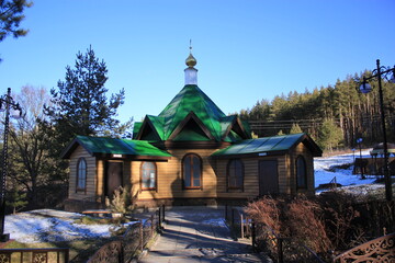 Obraz premium church in the mountains