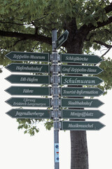 Wegweiser in Friedrichshafen