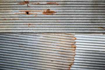 Rusted galvanized iron plate and background photo
