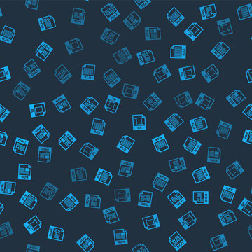 Set DOC file document, XLS, JS and PDF on seamless pattern. Vector.