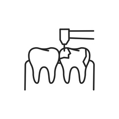 aries treatment color line icon. Pictogram for web page, mobile app, promo.