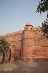 Fototapeta na wymiar Red Fort in Old Delhi. Delhi. India.
