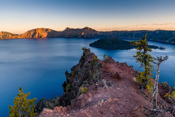 Sunset at Crater Lake