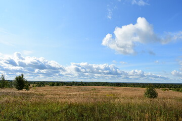 landscape with sky and clouds