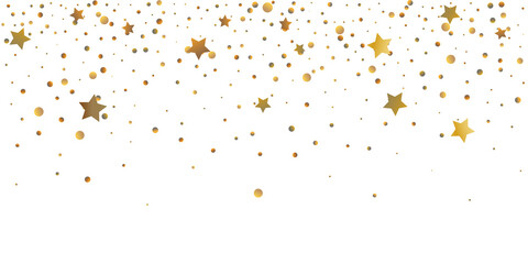 Golden glitter confetti.