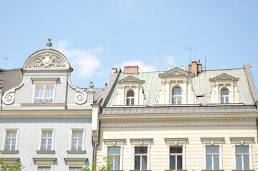 Fototapeta na wymiar Architecture in the Main Market Square, Krakow, Poland