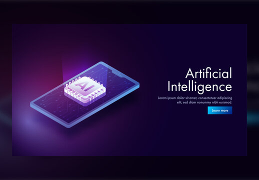 Cellular Ai Learning Conceptual Website Landing Page