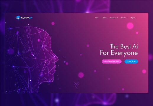Deep Learning Assistant Website Landing Page