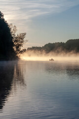 sunrise over the river