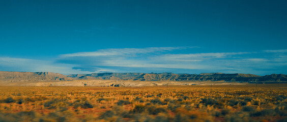 Empty desert landscape in Utah.