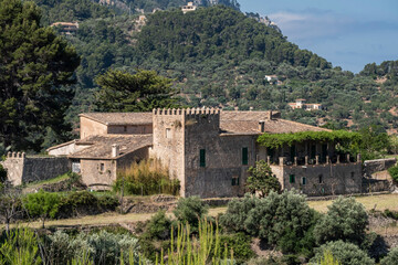 Fototapeta na wymiar Es Collet fortified house, Estellencs, Mallorca, Balearic Islands, Spain