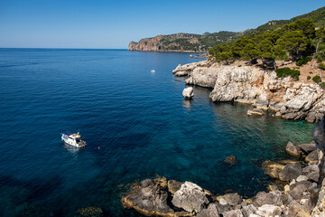 Cala Tomas, Deia, Mallorca, Balearic Islands, Spain