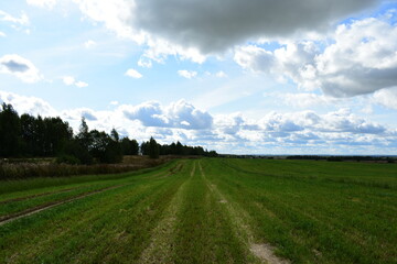 landscape with sky and clouds